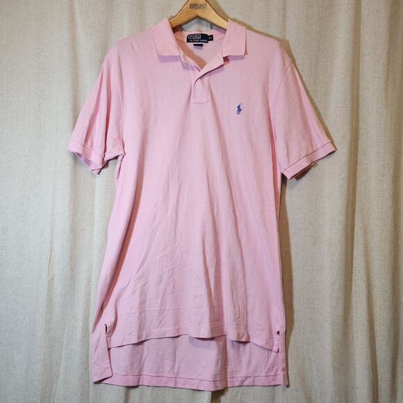 Polo by Ralph Lauren Men's Pink Polo Shirt XL And Extra Long *Small Flaws* - Picture 1 of 12